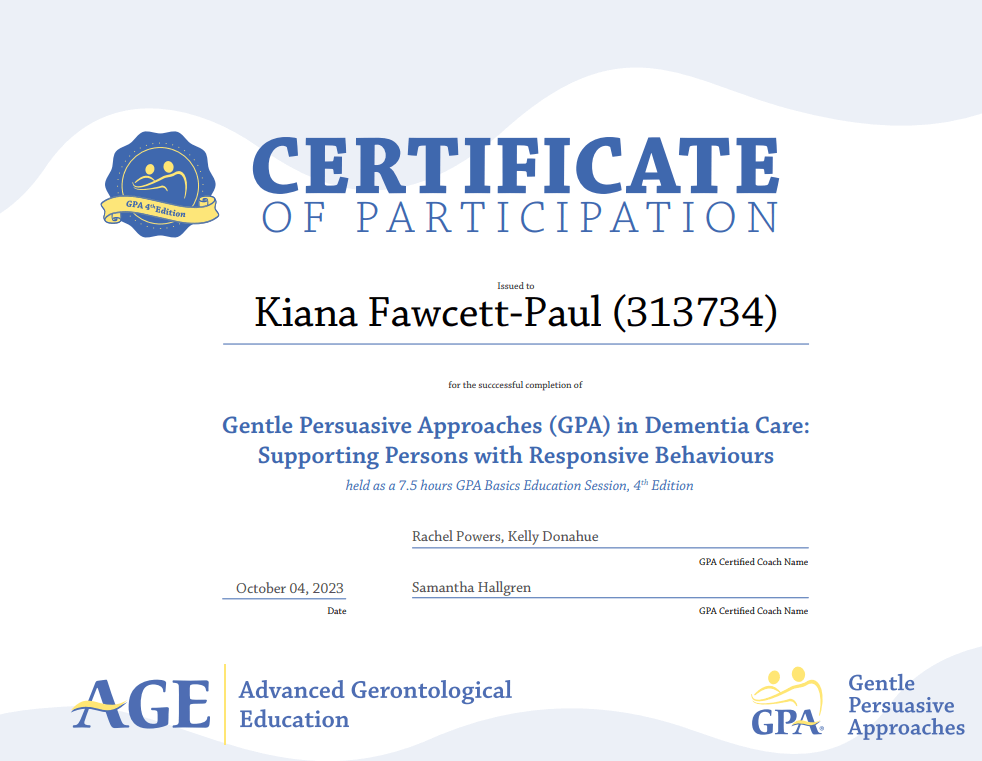 Gentle Persuasive Approaches Dementia Care Dementia Care