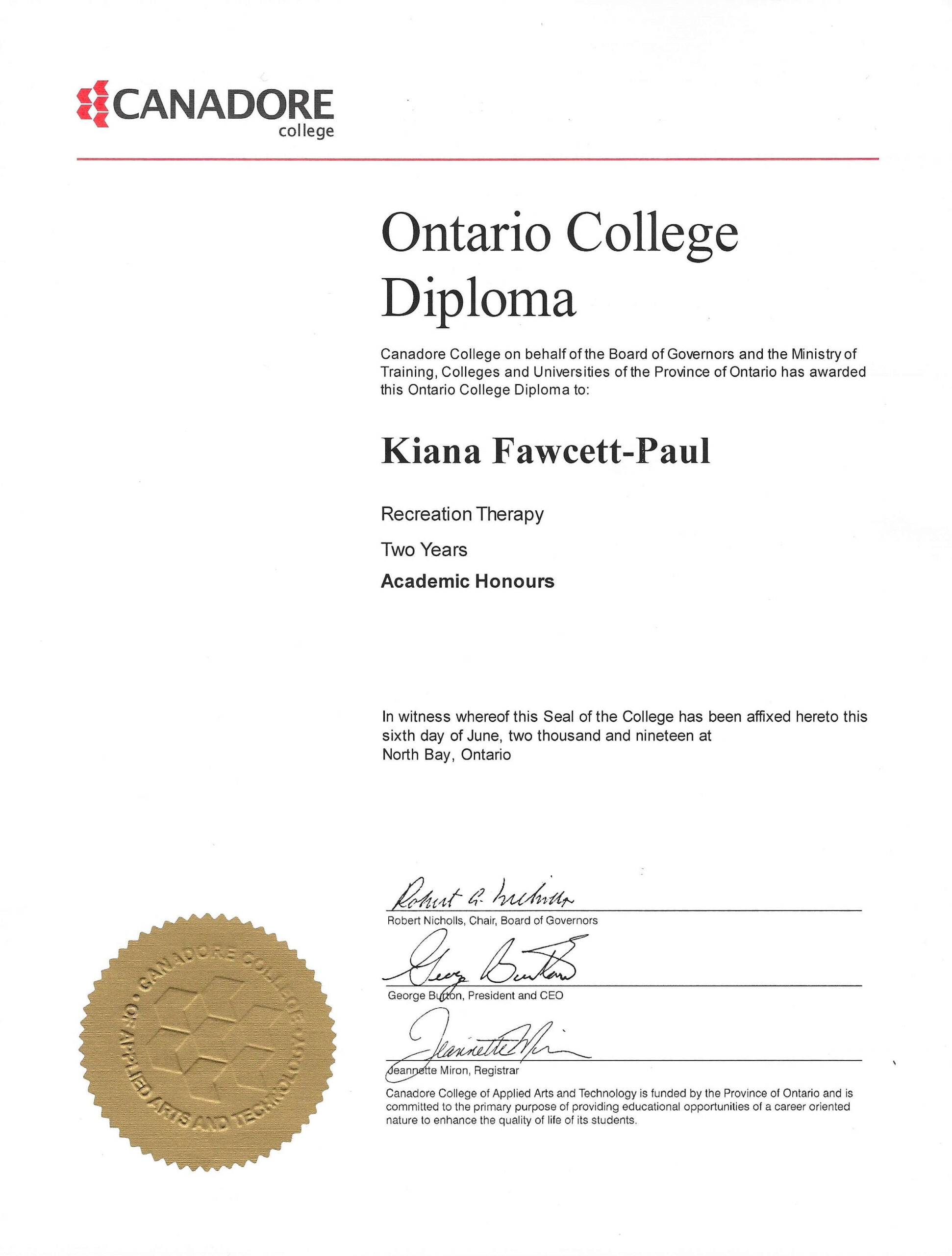 Recreation Therapy Diploma Recreation Therapy Diploma